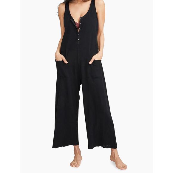 Hatch The Cotton Maternity Nursing Friendly Jumpsuit Black Size XS/S - Picture 2 of 13